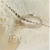 9ct White Gold Centrally Lined 3mm Wedding Ring - R2345 Alternative Image