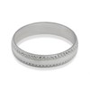 9ct White Gold Beaded Edge Wedding Ring - 4mm - R2394 Alternative Image