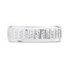 9ct White Gold Beaded Diamond-Cut Wedding Ring - 6mm - R2406 Alternative Image