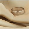 9ct White Gold Beaded Diamond-Cut Wedding Ring - 6mm - R2406 Alternative Image