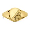 9ct Gold Oval Signet Ring - R2512 Alternative Image