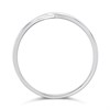 9ct White Gold Gentle Wishbone Wedding Ring - R32902 Alternative Image