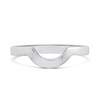 9ct White Gold Horseshoe Shaped Wedding Ring - R32903 Alternative Image