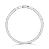 9ct White Gold Horseshoe Shaped Wedding Ring - R32903 Alternative Image