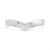 9ct White Gold 4mm Shaped Wedding Ring - R32904 Alternative Image