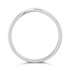 9ct White Gold 4mm Shaped Wedding Ring - R32904 Alternative Image