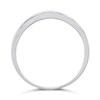 9ct White Gold 3mm Shaped Wedding Ring - R32905 Alternative Image