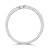 9ct White Gold 1.5mm Shaped Wedding Ring - R32906 Alternative Image