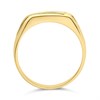 9ct Gold Diamond Set Signet Ring - R3356 Alternative Image