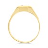9ct Gold Cubic Zirconia Signet Ring - R3406 Alternative Image