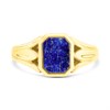 9ct Gold Lapis Lazuli Signet Ring - R3720 Alternative Image