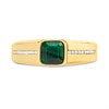 9ct Gold Malachite and Cubic Zirconia Ring - R3805 Alternative Image