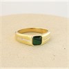 9ct Gold Malachite and Cubic Zirconia Ring - R3805 Alternative Image