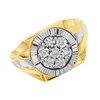 9ct Gold Two Colour Diamond Set Gentlemen's Ring - 10pts - EXCLUSIVE - R3923 Alternative Image