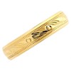 9ct Gold Beaded Swirls Wedding Ring - 4mm - R4285 Alternative Image