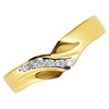 9ct Gold Two Colour Diamond Set Wedding Ring - 4mm - R4426 Alternative Image