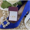 9ct Gold Two Colour Diamond Set Wedding Ring - 4mm - R4426 Alternative Image