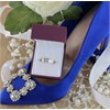 9ct Two Colour Gold Square Edged Wedding Ring - 5mm - R4587 Alternative Image
