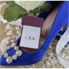Platinum D Shaped Wedding Ring - 4mm - R4612 Alternative Image
