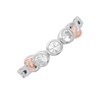 Clogau Silver And 9ct Rose Gold Cubic Zirconia Ring - R48121 Alternative Image