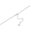 Clogau Silver And 9ct Rose Gold White Topaz Heart Necklace - R48162 Alternative Image