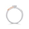 Clogau Silver And 9ct Rose Gold Kiss Ring - R48170 Alternative Image