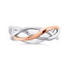 Clogau Silver And 9ct Rose Gold Eternal Love Weave Ring - R48171 Alternative Image