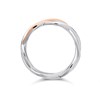 Clogau Silver And 9ct Rose Gold Eternal Love Weave Ring - R48171 Alternative Image