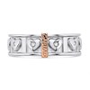 Clogau Silver And 9ct Rose Gold Cariad Ring - R48185 Alternative Image