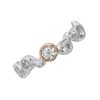 Clogau Silver And 9ct Rose Gold Celebration White Topaz Ring - R4861 Alternative Image