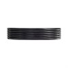 Zedd Zirconium And Silver Ribbed Wedding Ring - 5mm - R4907 Alternative Image