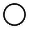 Zedd Zirconium And Silver Ribbed Wedding Ring - 5mm - R4907 Alternative Image