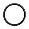 Zedd Zirconium And Silver Ribbed Wedding Ring - 7mm - R4908 Alternative Image