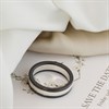 6MM Matt Zirconium And Polished Silver Ring - R4909 Alternative Image