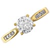 9ct Gold Cubic Zirconia Solitaire Ring - R5908 Alternative Image