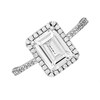 9ct White Gold Cubic Zirconia Halo Ring - R5965 Alternative Image