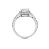9ct White Gold Cubic Zirconia Halo Ring - R5965 Alternative Image
