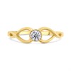 9ct Gold Cubic Zirconia Infinity Ring - R5978 Alternative Image