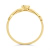 9ct Gold Cubic Zirconia Infinity Ring - R5978 Alternative Image