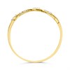 9ct Gold Cubic Zirconia Leaf Ring - R5979 Alternative Image