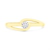 9ct Gold Cubic Zirconia Wrap Ring - R5985 Alternative Image