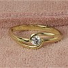 9ct Gold Cubic Zirconia Wrap Ring - R5985 Alternative Image