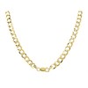 Aureus 9ct Bonded Gold On Sterling Silver Curb Chain - 18in - R6002 Alternative Image