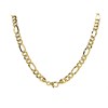 Aureus 9ct Bonded Gold On Sterling Silver Figaro Chain - 22in - R6004 Alternative Image
