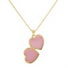 Aureus 9ct Bonded Gold On Sterling Silver Heart Locket And Chain - R6024 Alternative Image