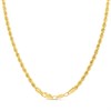 Aureus 9ct Bonded Gold On Sterling Silver Rope Necklace - R6029 Alternative Image