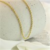 Aureus 9ct Bonded Gold On Sterling Silver Rope Necklace - R6029 Alternative Image