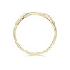 9ct Gold Two Colour Cubic Zirconia Twist Ring - EXCLUSIVE - R6103 Alternative Image