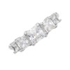 9ct White Gold Five Stone Cubic Zirconia Ring - R6107 Alternative Image