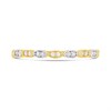 9ct Gold Two Colour Cubic Zirconia Ring - R6115 Alternative Image